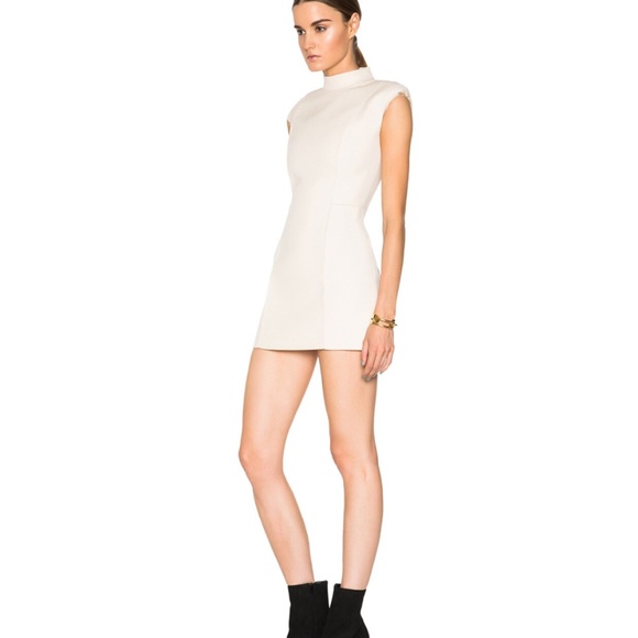 MAISON MARGIELA Diagonal Wool Mini Dress - Picture 2 of 5